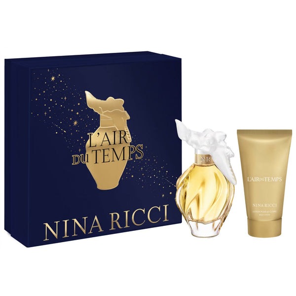 Nina Ricci L'air Du Temps Gift Set 100ml EDT Spray - Body Lotion 75ml
