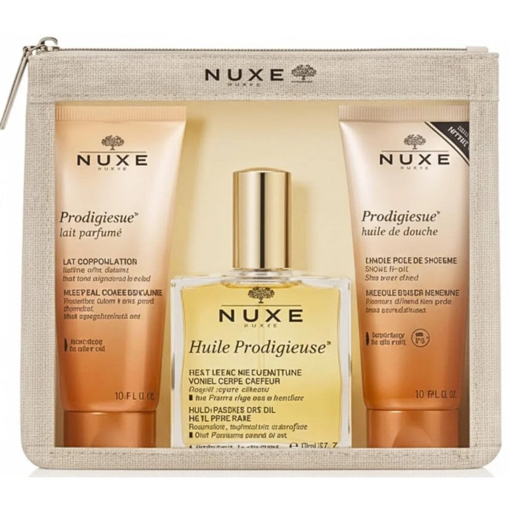 Nuxe Travel Essentials Set Prodigieux Scented Body Lotion 100ml + Prodigieuse Oil 100ml + Shower Gel 100ml