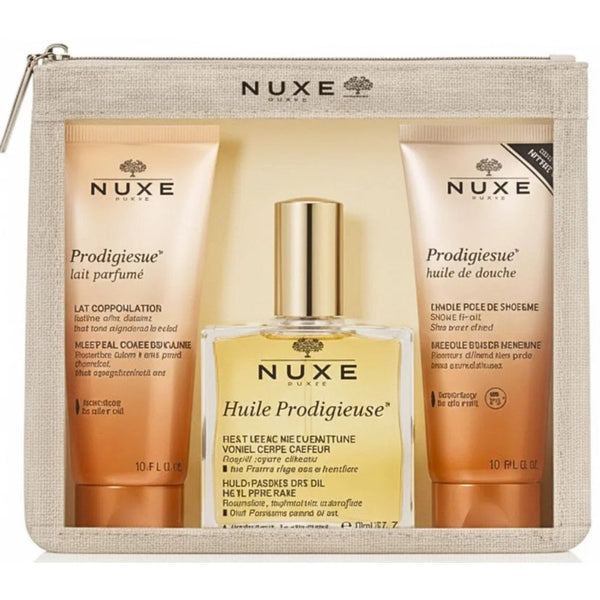 Nuxe Travel Essentials Set Prodigieux Scented Body Lotion 100ml + Prodigieuse Oil 100ml + Shower Gel 100ml