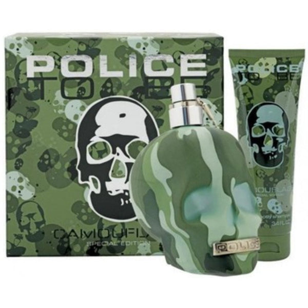 Police To Be Camouflage Gift Set for Men 75ml EDT Spray - Body Lotion 100ml