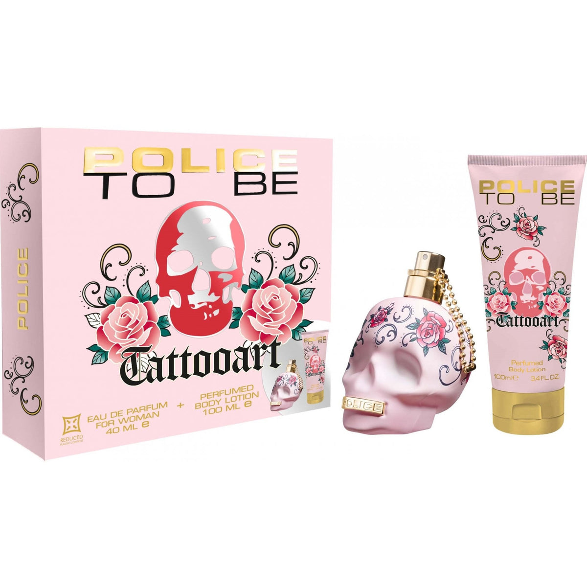 Police To Be Tattoo Art Gift Set 40ml EDP Spray - Body Lotion 100ml