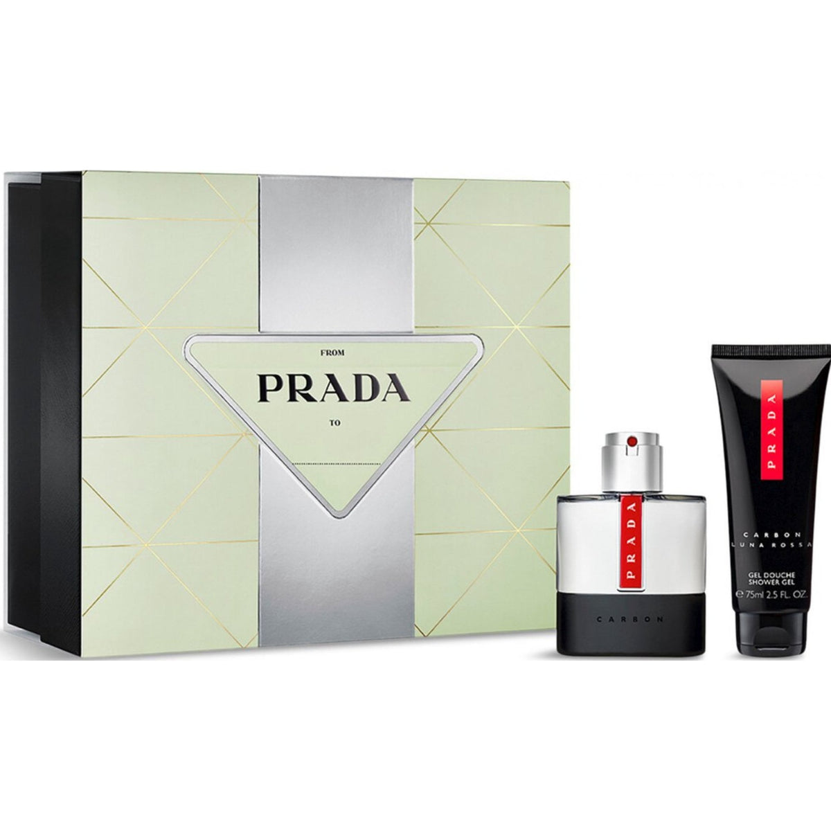 Prada Luna Rossa Carbon Gift Set 50ml EDT Spray - Shower Gel 75ml