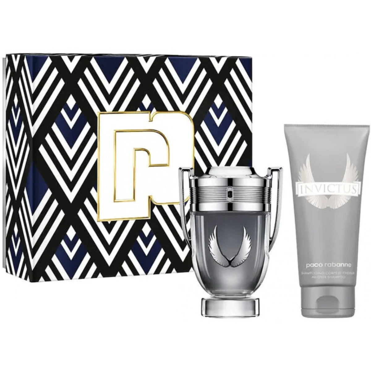 Paco Rabanne Invictus Platinum Giftset 50ml EDP Spray + Shampoo 100ml