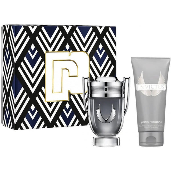 Paco Rabanne Invictus Platinum Giftset 50ml EDP Spray + Shampoo 100ml
