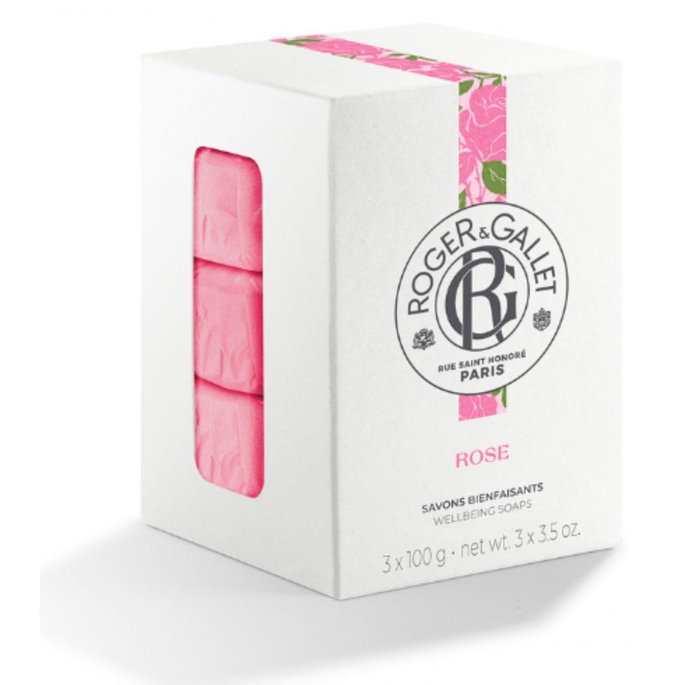 Roger & Gallet Rose 3 x Soap 100g