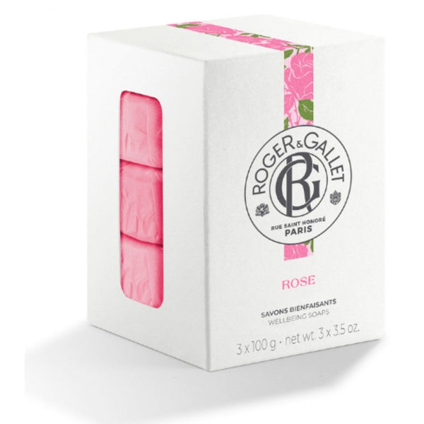 Roger & Gallet Rose 3 x Soap 100g