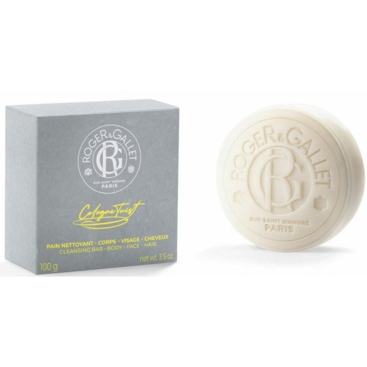 Roger & Gallet Cologne Twist 3 In 1 Cleansing Bar 100g