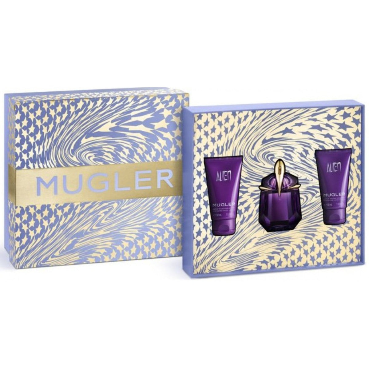 Mugler Alien Gift Set 30ml EDP Spray, 50ml Shower Gel & 50ml Body Lotion