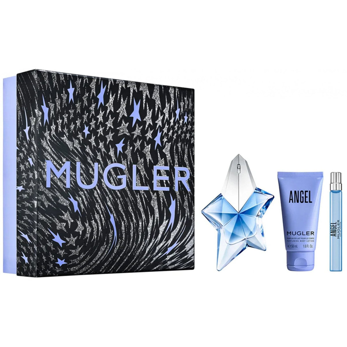 Mugler Angel Gift Set 50ml EDP + 10ml EDP + 50ml Body Lotion