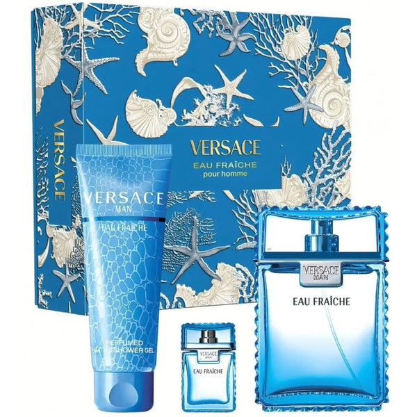Versace Man Eau Fraiche Set EDT 100ml + Shower Gel 150ml + EDT 5ml