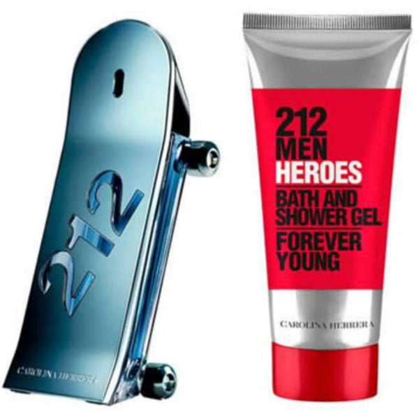 Carolina Herrera 212 Heroes Gift Set: Eau de Toilette 90ml - Shower Gel 100ml