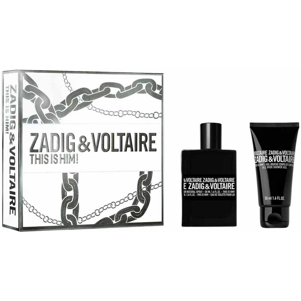 Zadig & Voltaire This is Him! Set - 50ml EDT Spray + 50ml Shower Gel
