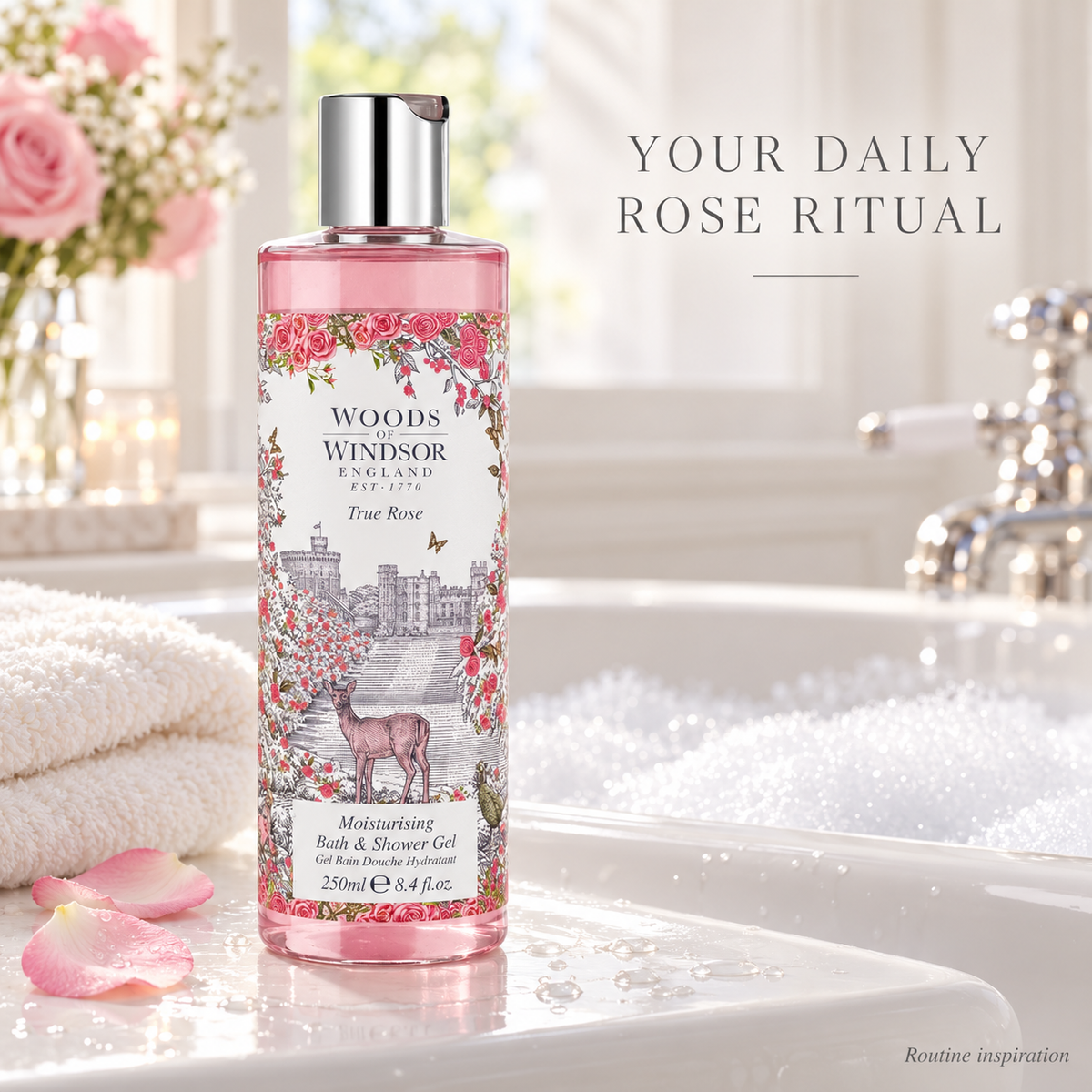 Woods Of Windsor True Rose Bath & Shower Gel 250ml