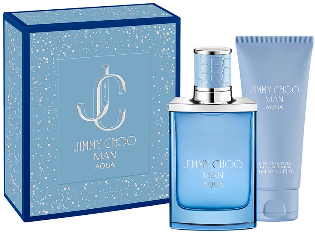 Jimmy Choo Man Aqua Gift Set EDT Spray 50ml + All-Over Shower Gel 100ml