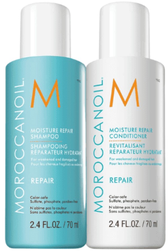 Moroccanoil Moisture Repair Gift Set: 70ml Shampoo + 70ml Conditioner