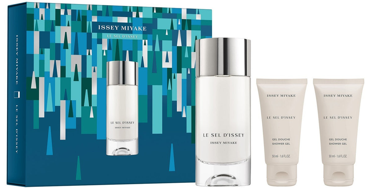 Issey Miyake Le Sel d'Issey Gift Set 100ml EDT + 2 x 50ml Shower Gel