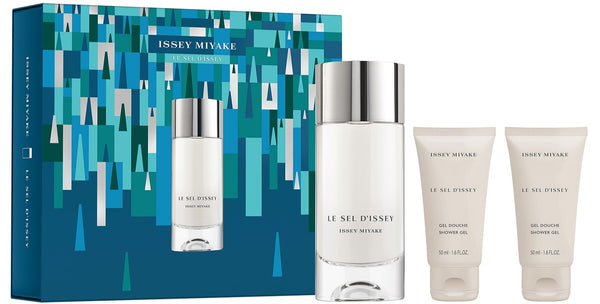 Issey Miyake Le Sel d'Issey Gift Set 100ml EDT + 2 x 50ml Shower Gel