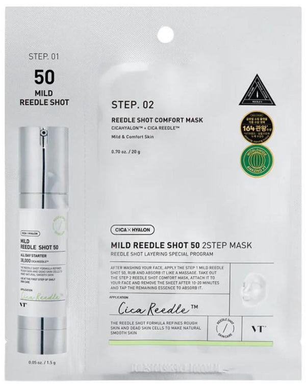VT Cosmetics Reedle Shot 50 2 Step Mild Mask 21.5g