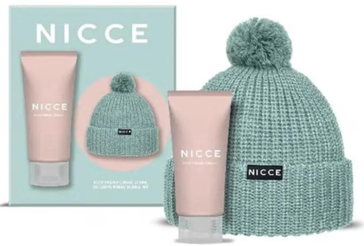 Nicci Gift Set Beanie Hat + 150ml Body Cream
