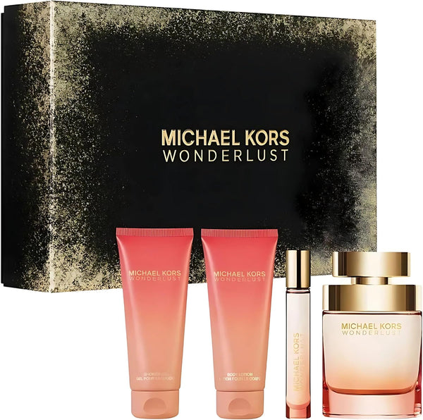 Michael Kors Wonderlust Gift Set Eau de Parfum 100ml + Eau de Parfum 10ml + Body Lotion 100ml + Shower Gel 100ml