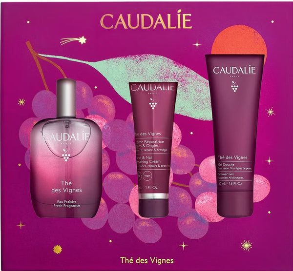 Caudalie Thé Des Vignes Gift Set: 50ml Fragrance Spray, 50ml Shower Gel & 30ml Hand Cream