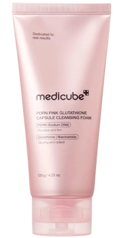 Medicube PDRN Pink Glutathione Capsule Foam Cleanser 120g