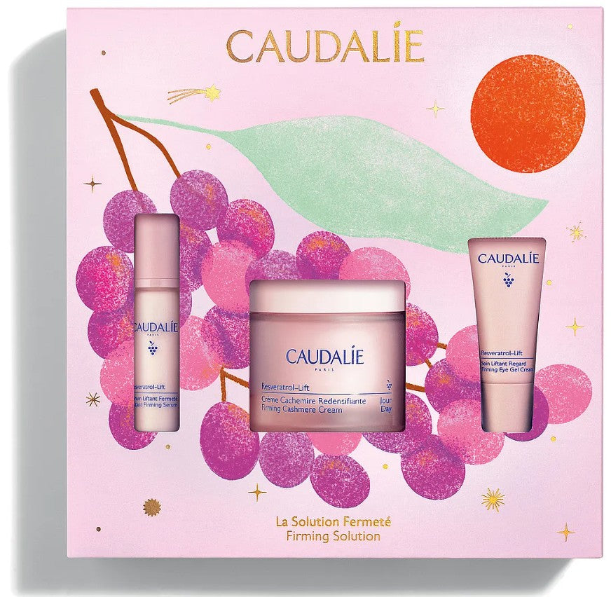 Caudalie Firming Solution Gift Set - Cashmere Cream 50ml, Serum 10ml & Eye Cream 5ml
