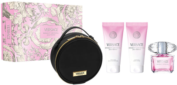 Versace Crystal Gift Set EDT 90ml + Body Lotion 100ml + Shower Gel 100ml