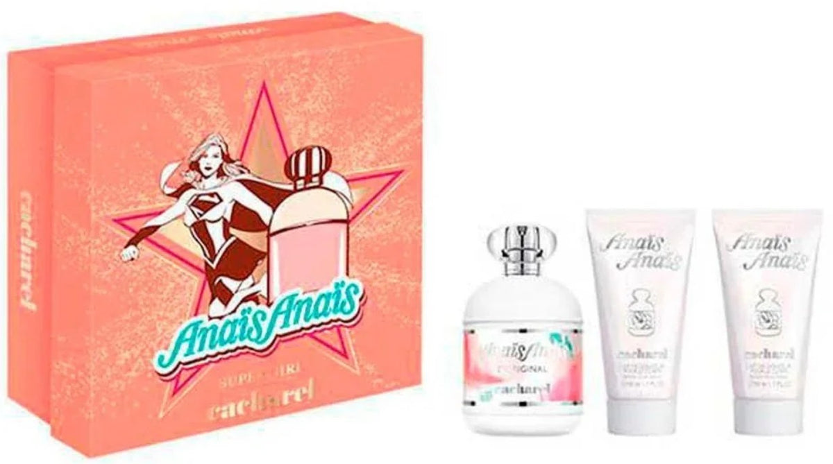 Cacharel Anais Anais 100ml EDT Spray + 2 x 50ml Body Lotion Gift Set
