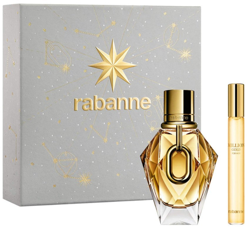 Rabanne Million Gold For Her Gift Set 50ml EDP Spray + 10ml EDP Spray