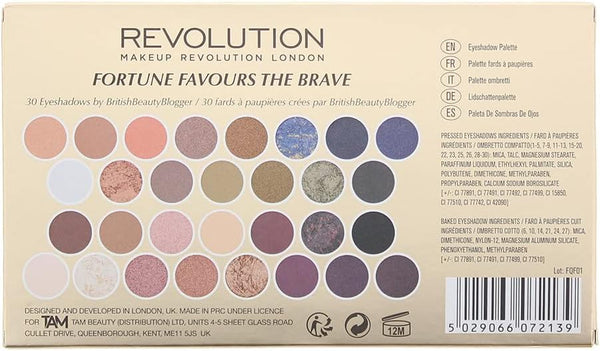 Makeup Revolution Revolution Fortune Favours The Brave Eye Shadow Palette 16G - Health & Beauty > Personal Care > Cosmetics > Makeup > Eye Makeup > Eye Shadows Eye Shadow Palette