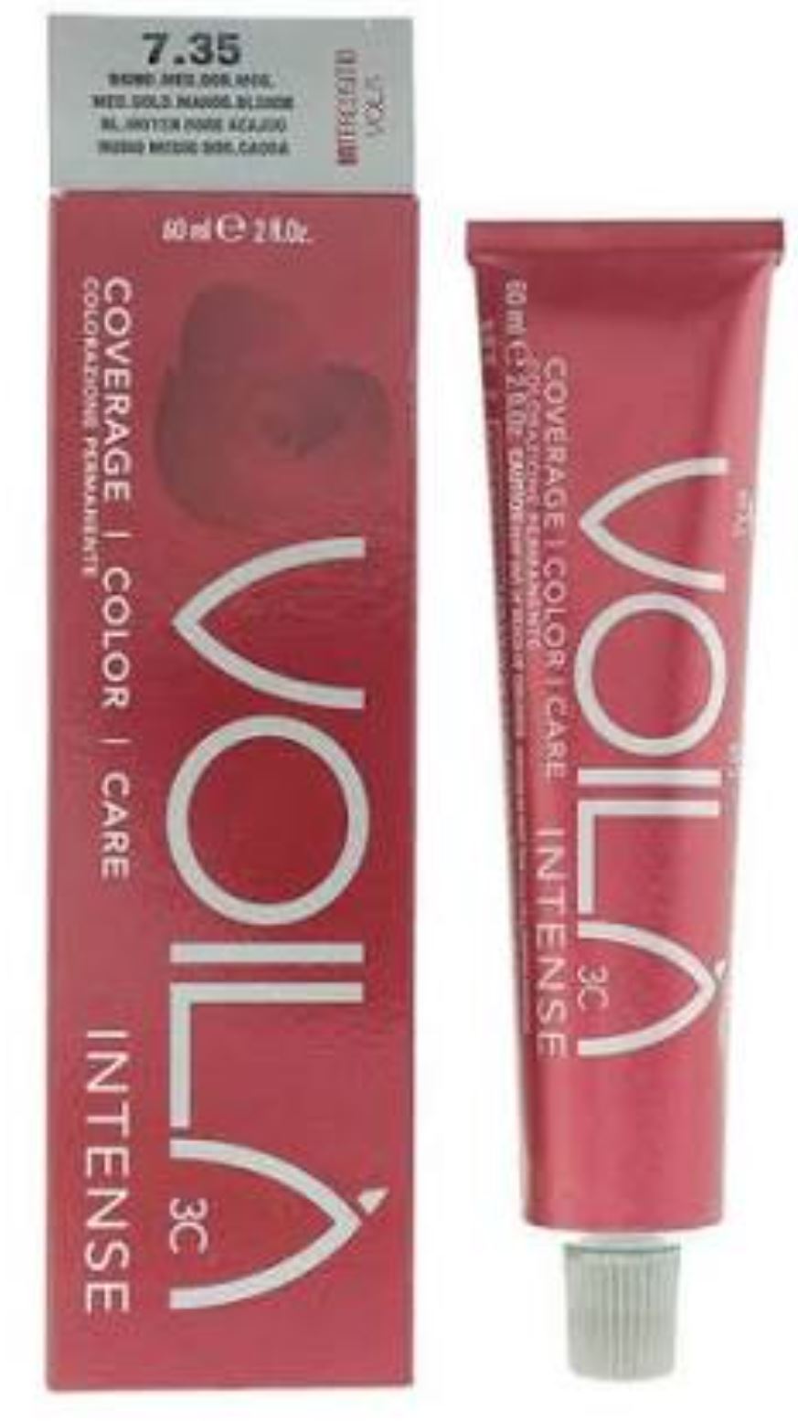 Intercosmo Voilà 3C Intense Hair Colour 60ml - 7.35 Medium Golden Mahogany Blonde