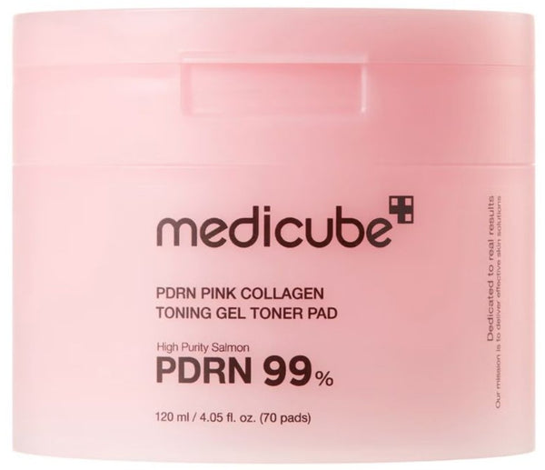 Medicube PDRN Pink Collagen Toning Gel Toner Pads 70 Pieces