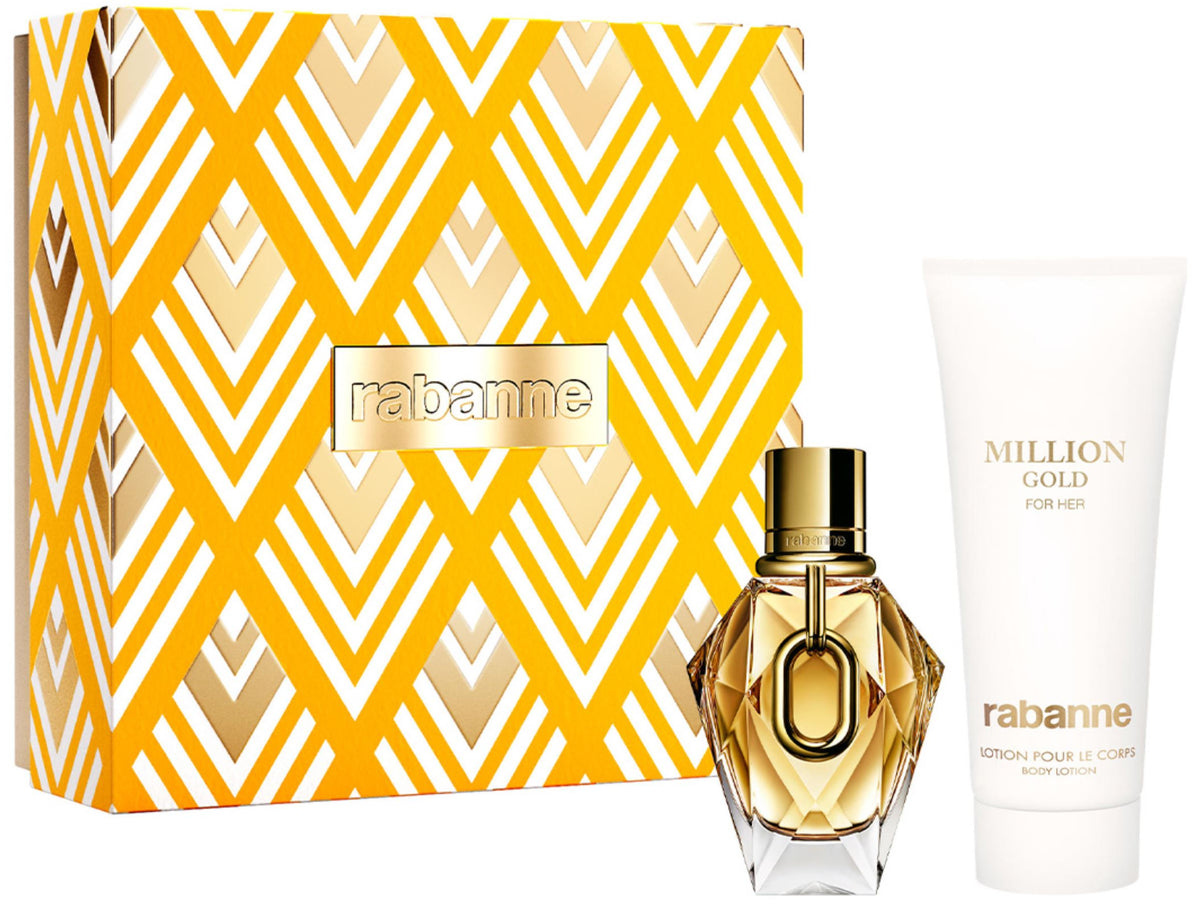 Paco Rabanne Million Gold Gift Set Eau de Parfum 50ml + Body Lotion 100ml
