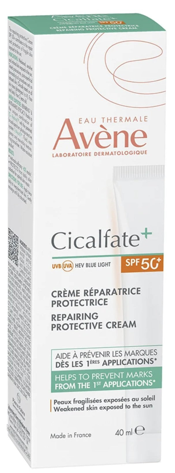Avene Cicalfate Repairing Protective Cream SPF50 40ml