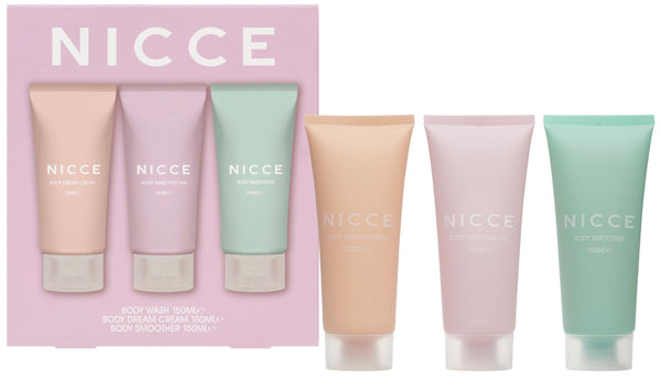 Nicce Ladies Body Wash, Scrub & Lotion Set 3 x 150ml