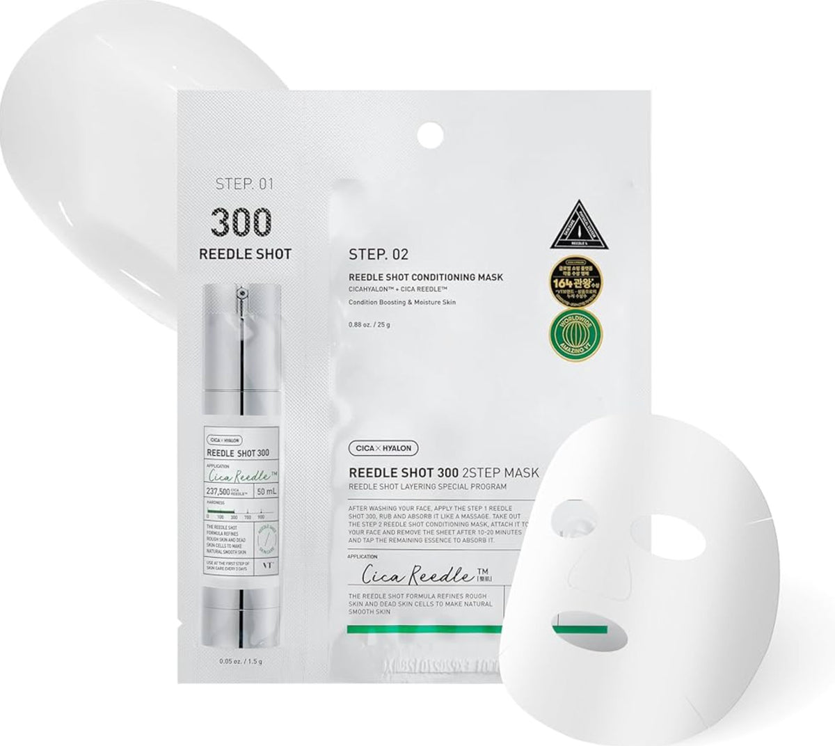 VT Cosmetics Reedle Shot 300 2 Step Mask 26.5g