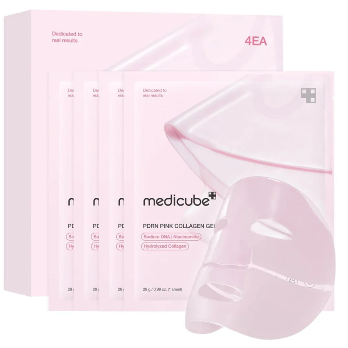 Medicube PDRN Pink Collagen 4 x 28ml Gel Mask Pack