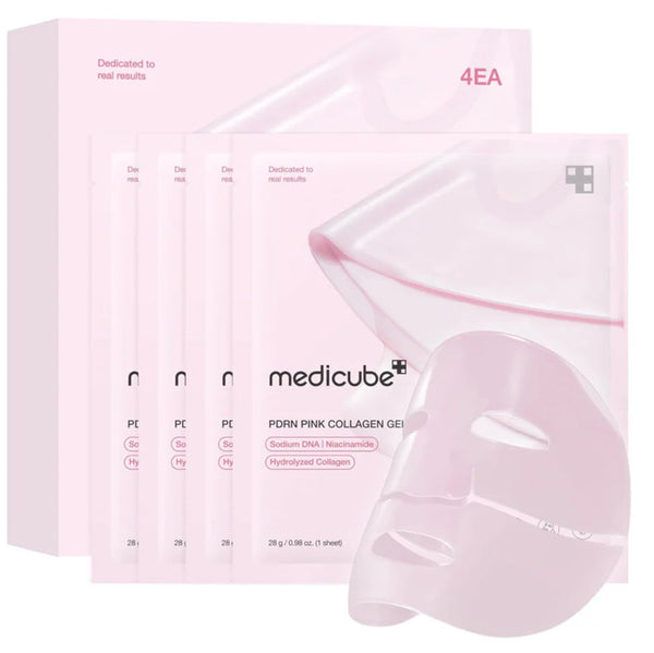 Medicube PDRN Pink Collagen 4 x 28ml Gel Mask Pack