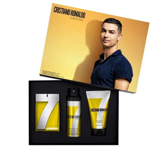 Cristiano Ronaldo CR7 Discover Gift Set EDT 100ml + Shower Gel 150ml + Body Spray 150ml