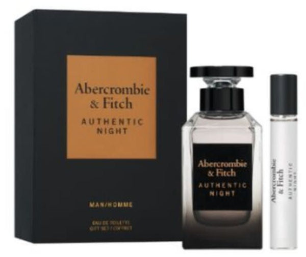Abercrombie & Fitch Authentic Night Men Gift Set Eau de Toilette 100ml + Eau de Toilette 15ml
