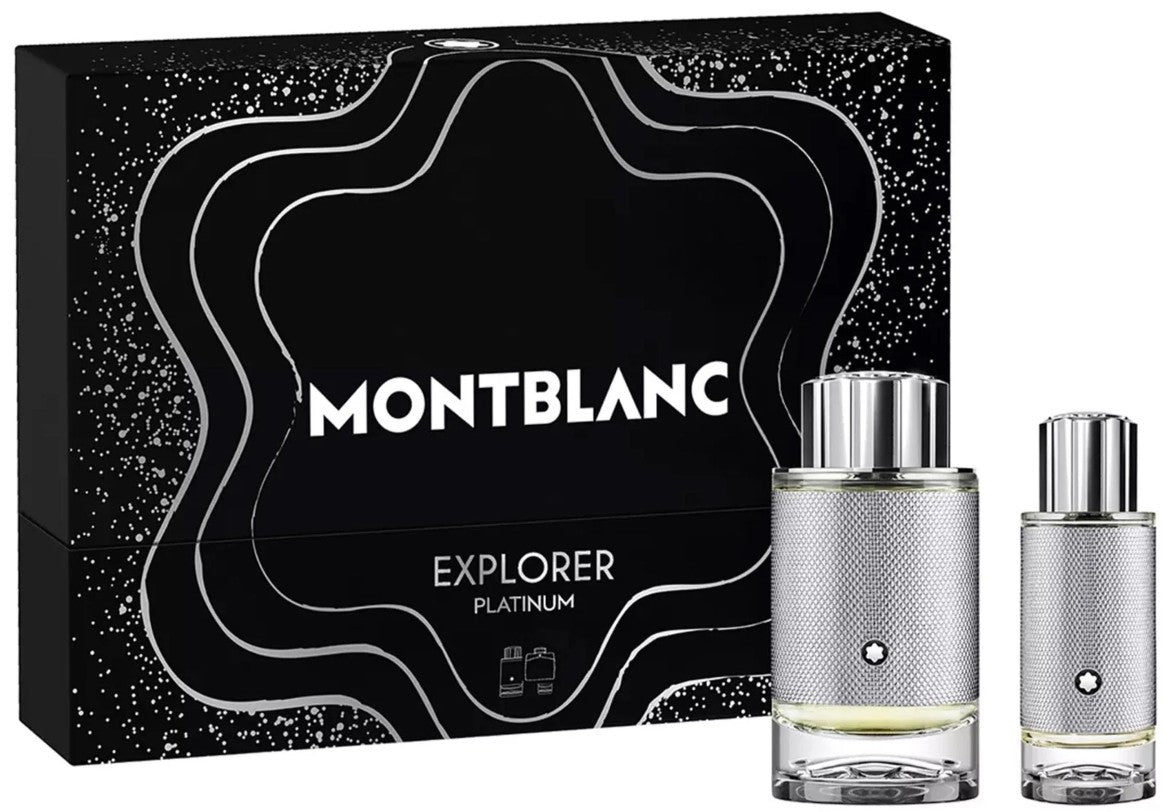 Montblanc Explorer Platinum Gift Set: 100ml EDP Spray + 30ml EDP Spray