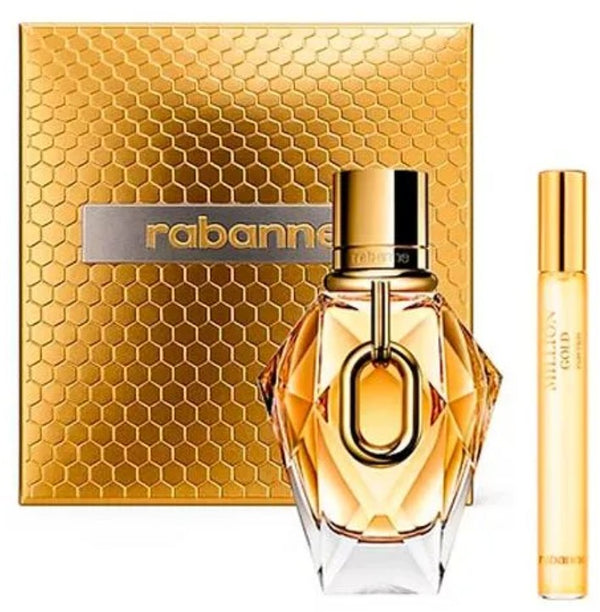 Paco Rabanne 1 Million Gold For Her Gift Set EDP Spray 90ml + EDP Spray 20ml