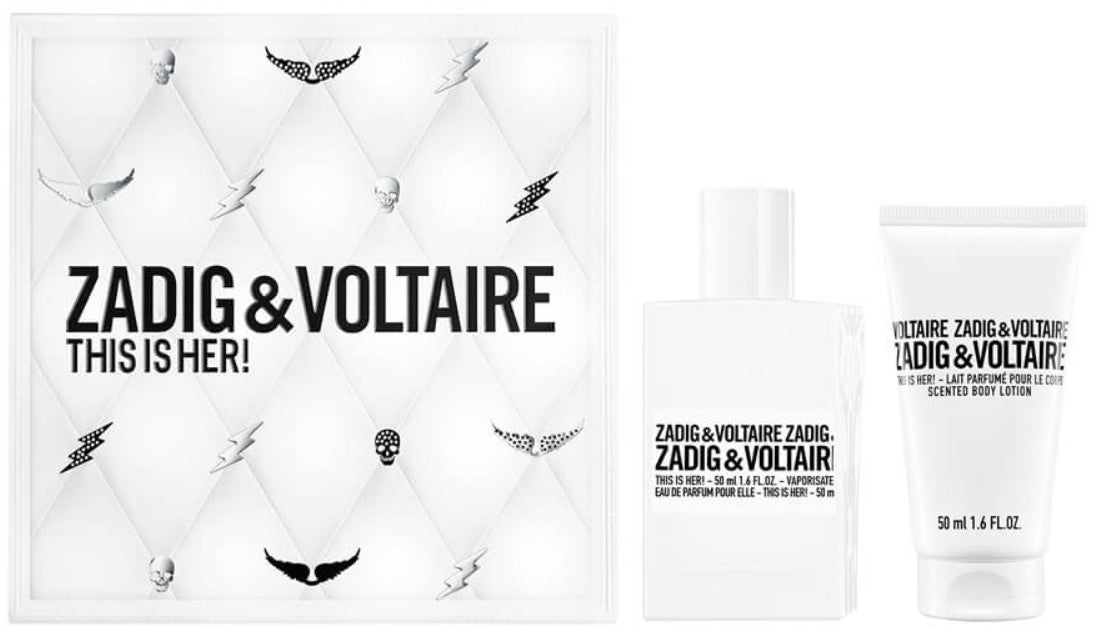Zadig & Voltaire This Is Her! Gift Set EDP Spray 50ml + Body Lotion 50ml