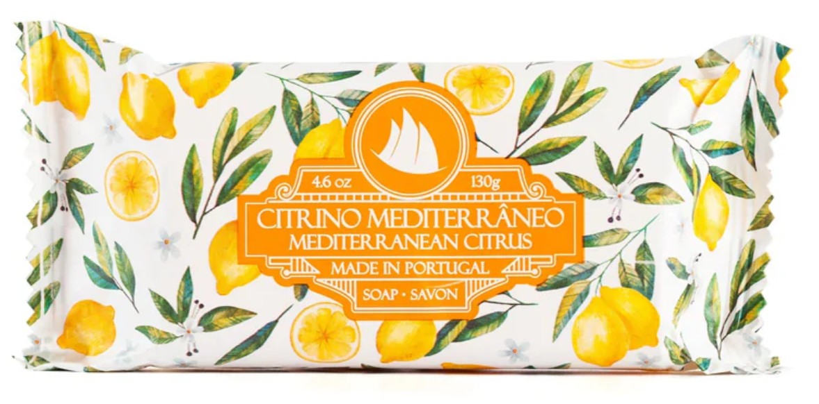Essencias De Portugal Caravela Mediterranean Citrus 130g Soap