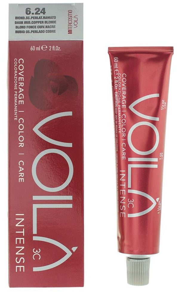 Intercosmo Voilà Intense Hair Colour 60ml - 6.24 Dark Iridescent Copper Blonde