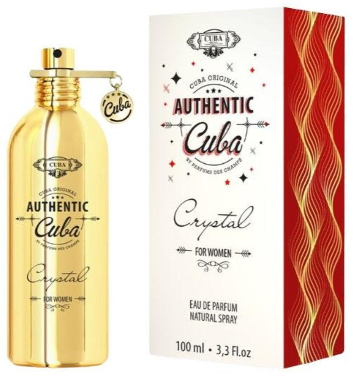 Cuba Authentic Crystal For Women 100ml EDP Spray