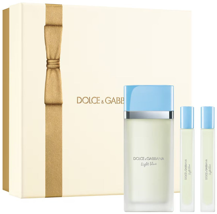 Dolce & Gabbana Light Blue Gift Set 100ml EDT + 10ml EDT + 10ml EDT