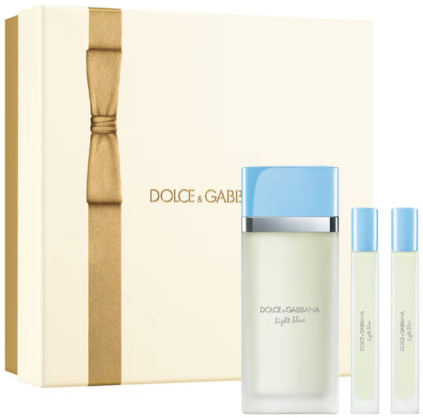Dolce & Gabbana Light Blue Gift Set 100ml EDT + 10ml EDT + 10ml EDT