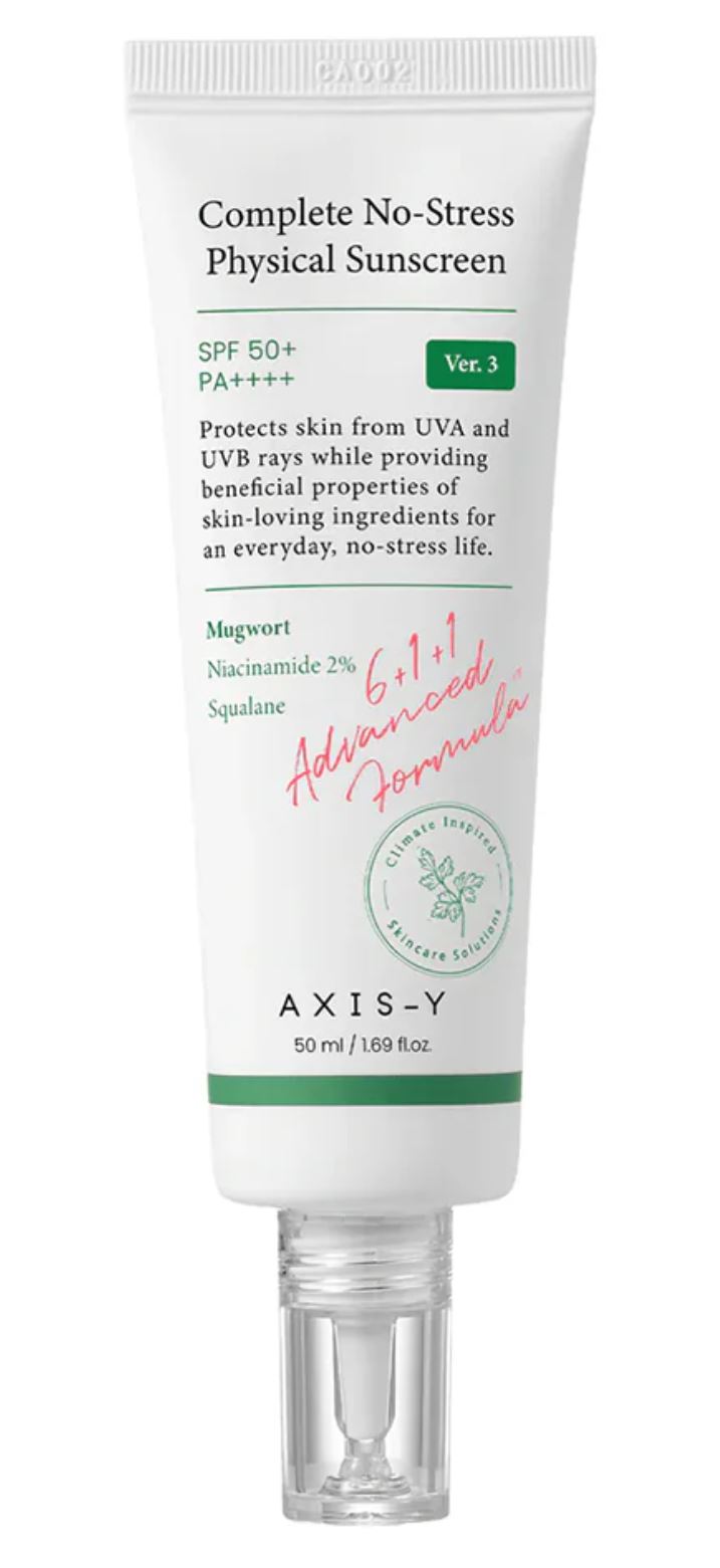 Axis-Y Complete No-Stress Physical Sunscreen SPF50+ 50ml